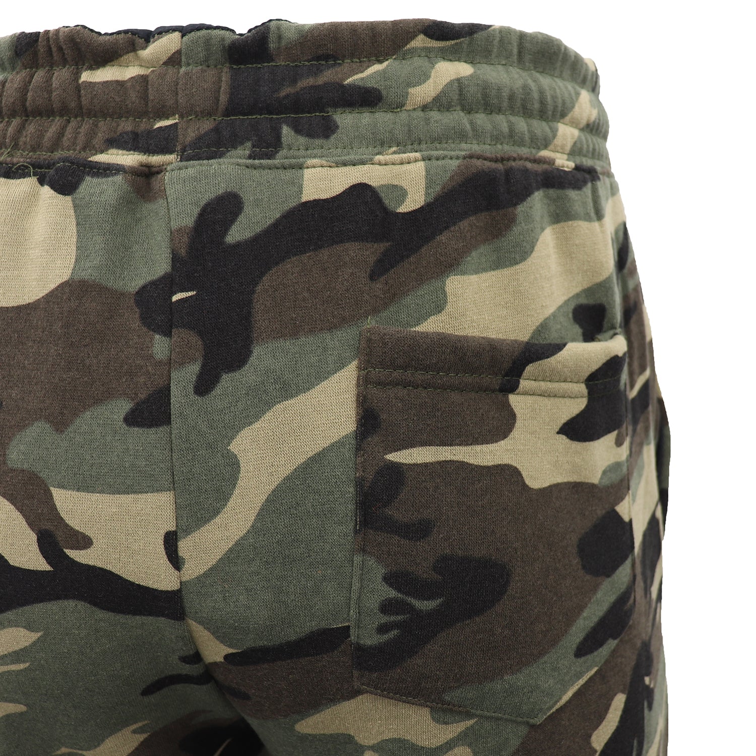 Men's Sweats & Trackpants: Men's Fleece Track Pants Military Camouflage Tactical Gym Trousers w Cuffed Hem, Green Camo, 3XL