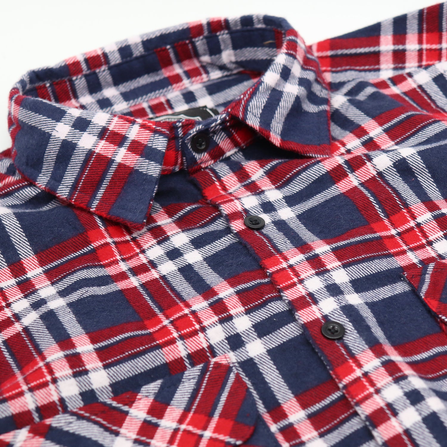 Men's 100% Cotton Flannelette Shirt Long Sleeve Plaid Check Flannel w Pockets, Heritage Red Plaid, 2XL