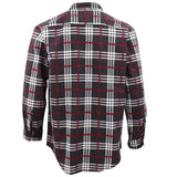 Men's Shirts: Men's 100% Cotton Flannelette Shirt Long Sleeve Plaid Check Flannel w Pockets, Shadow Glen Plaid, 3XL