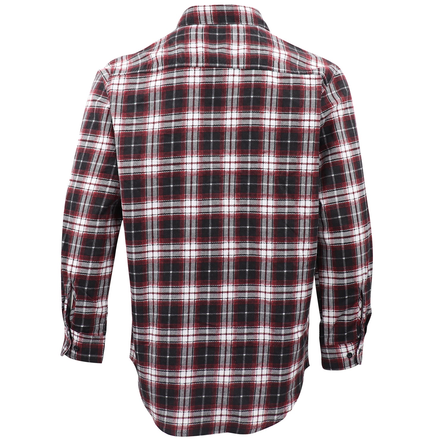 Men's 100% Cotton Flannelette Shirt Long Sleeve Plaid Check Flannel w Pockets, Vintage Ash Plaid, L