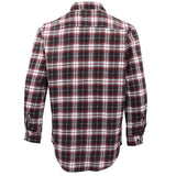 Men's Shirts: Men's 100% Cotton Flannelette Shirt Long Sleeve Plaid Check Flannel w Pockets, Vintage Ash Plaid, XL