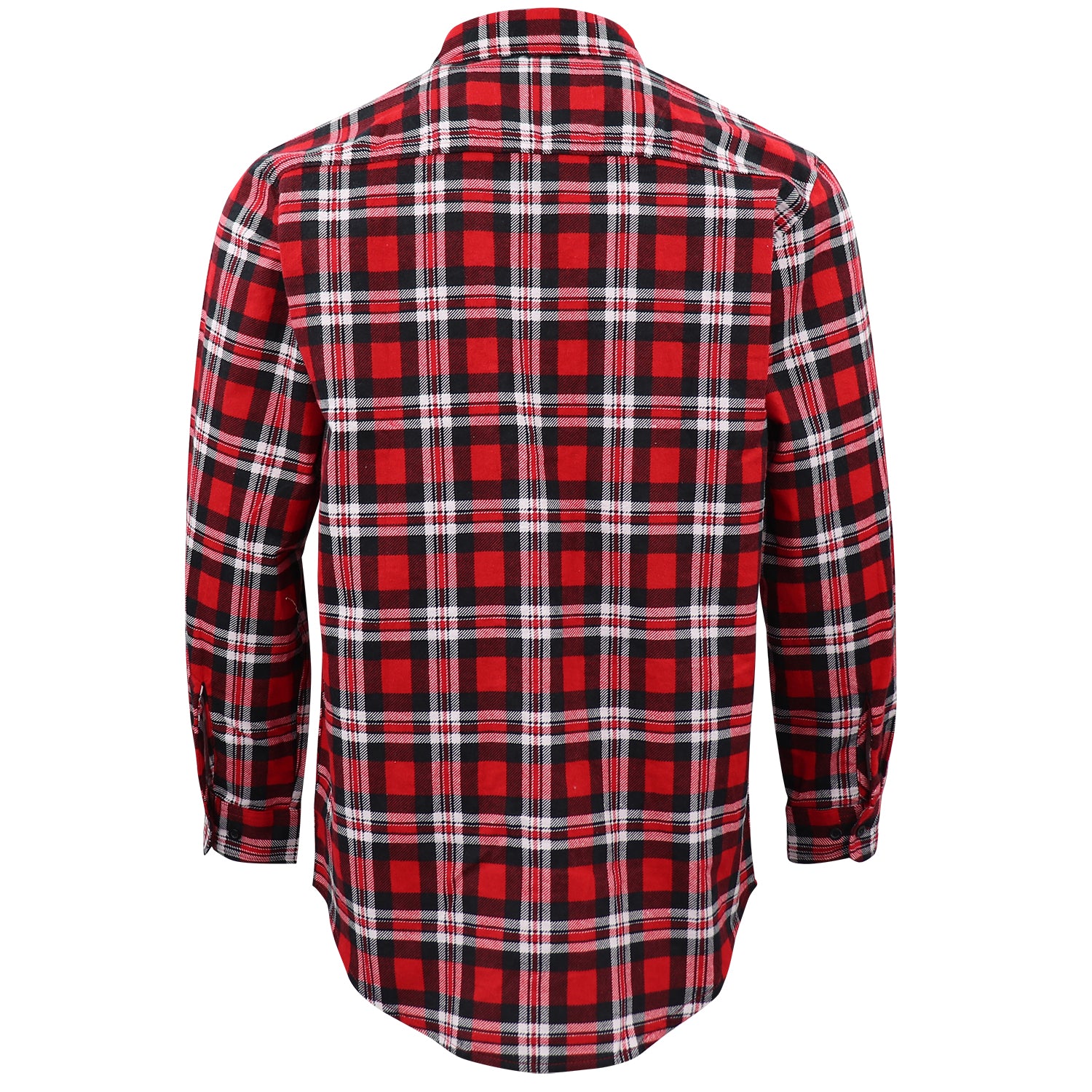 Men's 100% Cotton Flannelette Shirt Long Sleeve Plaid Check Flannel w Pockets, Crimson Knight Plaid, 3XL