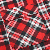 Men's Shirts: Men's 100% Cotton Flannelette Shirt Long Sleeve Plaid Check Flannel w Pockets, Crimson Knight Plaid, 3XL