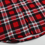 Men's Shirts: Men's 100% Cotton Flannelette Shirt Long Sleeve Plaid Check Flannel w Pockets, Crimson Knight Plaid, 3XL