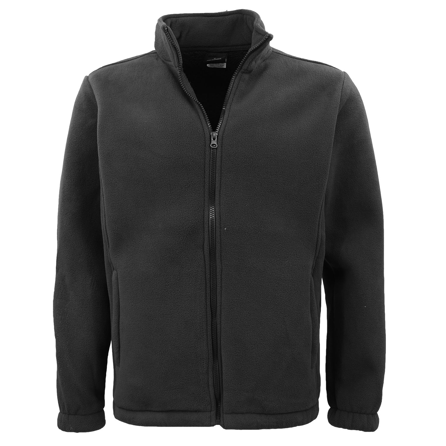 Men's Coats & Jackets: Mens Thick Zip Up Jumper w Sherpa Fur Lined Sweatshirt Winter Unisex Jacket Coat, Black, 2XL