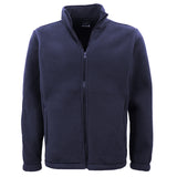 Men's Coats & Jackets: Mens Thick Zip Up Jumper w Sherpa Fur Lined Sweatshirt Winter Unisex Jacket Coat, Navy, M