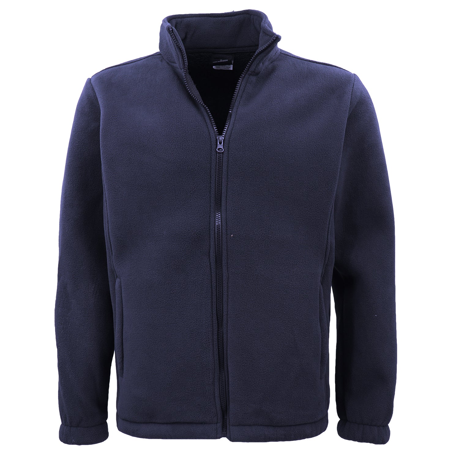 Men's Coats & Jackets: Mens Thick Zip Up Jumper w Sherpa Fur Lined Sweatshirt Winter Unisex Jacket Coat, Navy, L