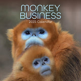 Calendars, Organisers & Planners: Monkey Business 2025 Square Wall Calendar Animals 16 Months Premium Planner Gift