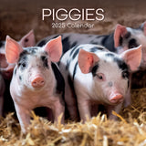 Calendars, Organisers & Planners: Piggies - 2025 Square Wall Calendar Pets Animals 16 Months Premium Planner Gift