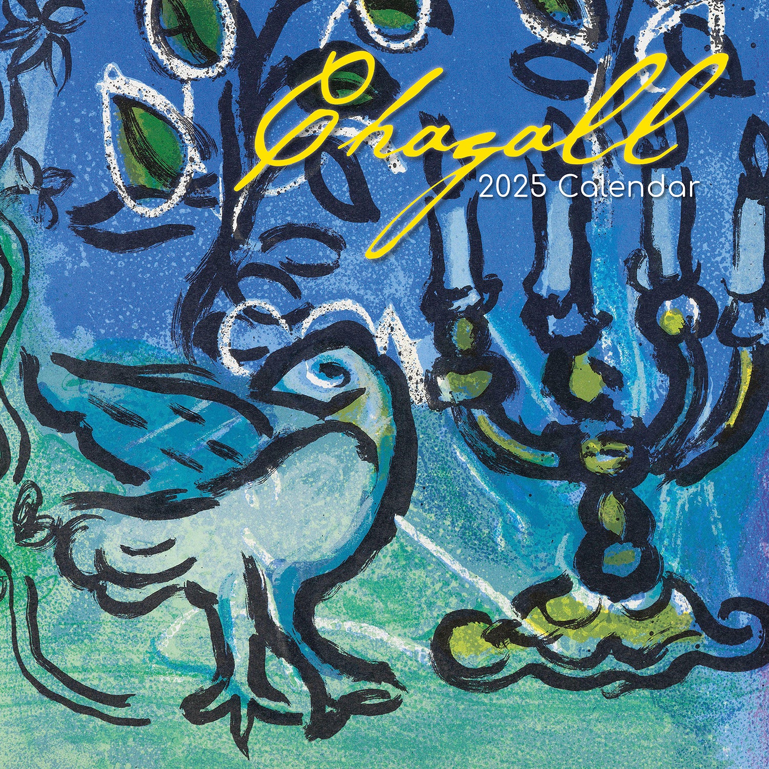 Calendars, Organisers & Planners: Chagall - 2025 Square Wall Calendar Arts 16 Months Premium Planner Gift