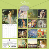 Calendars, Organisers & Planners: Fairies - 2025 Square Wall Calendar Arts 16 Months Premium Planner Gift