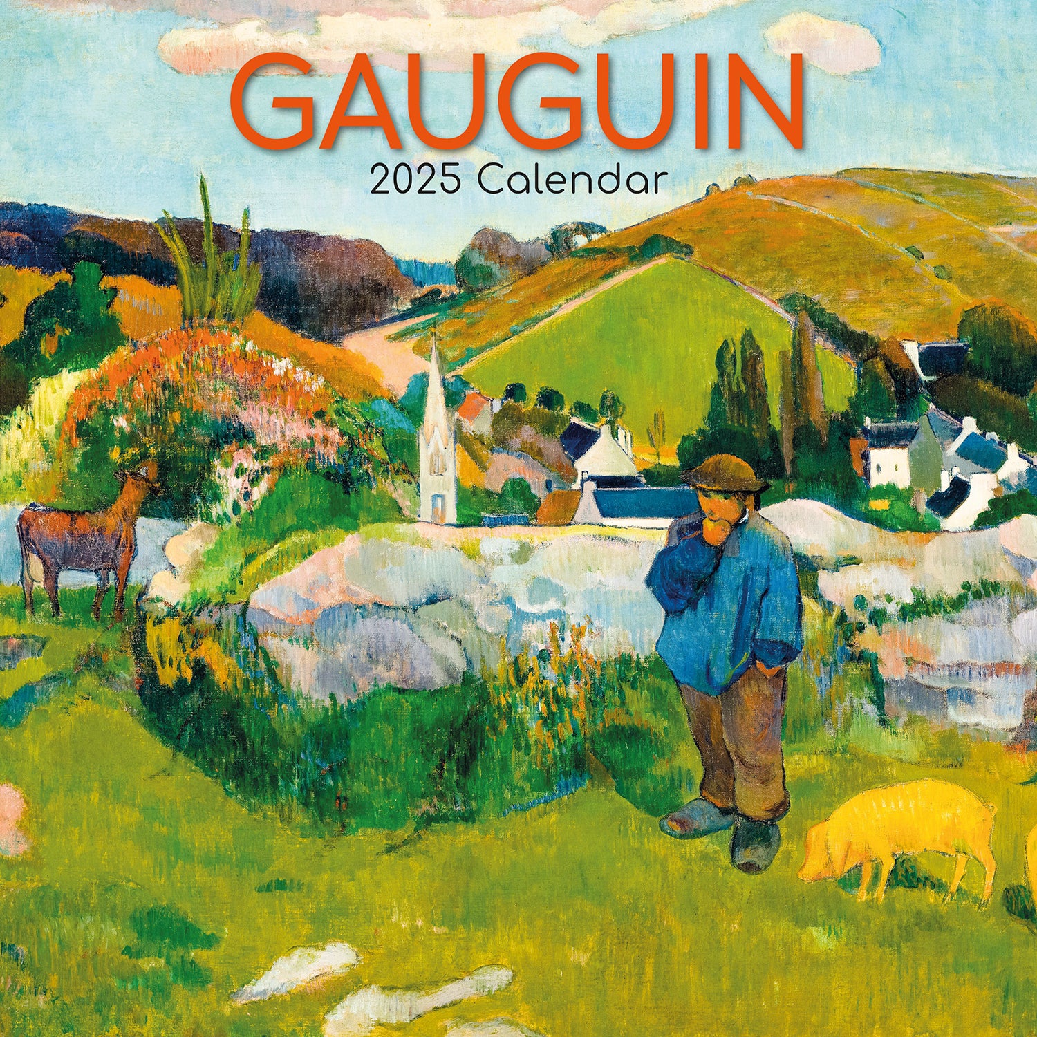 Calendars, Organisers & Planners: Gauguin - 2025 Square Wall Calendar Arts 16 Months Premium Planner Gift