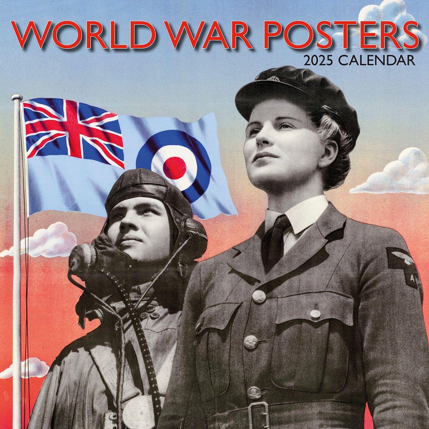Calendars, Organisers & Planners: World War Posters - 2025 Square Wall Calendar Arts 16 Months Premium Planner