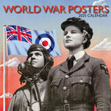 Calendars, Organisers & Planners: World War Posters - 2025 Square Wall Calendar Arts 16 Months Premium Planner