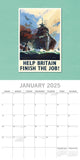 Calendars, Organisers & Planners: World War Posters - 2025 Square Wall Calendar Arts 16 Months Premium Planner