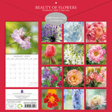 Calendars, Organisers & Planners: Beauty of Flowers 2025 Square Wall Calendar Floral 16-Month Premium Planner Gift