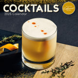 Calendars, Organisers & Planners: Cocktails 2025 Square Wall Calendar Food 16-Month Christmas Premium Planner Gift