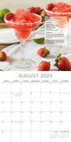 Calendars, Organisers & Planners: Cocktails 2025 Square Wall Calendar Food 16-Month Christmas Premium Planner Gift