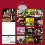 Calendars, Organisers & Planners: Wine 2025 Square Wall Calendar Food 16 Month Premium Planner Xmas New Year Gift