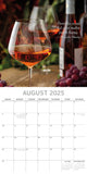Calendars, Organisers & Planners: Wine 2025 Square Wall Calendar Food 16 Month Premium Planner Xmas New Year Gift