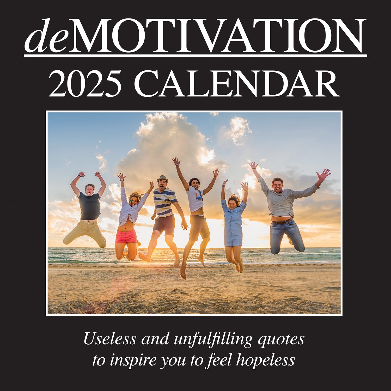 Calendars, Organisers & Planners: Demotivation - 2025 Square Wall Calendar 16 Months Premium Planner New Year Gift