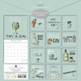 Calendars, Organisers & Planners: Gin - 2025 Square Wall Calendar 16-Month Premium Planner Christmas New Year Gift
