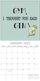 Calendars, Organisers & Planners: Gin - 2025 Square Wall Calendar 16-Month Premium Planner Christmas New Year Gift