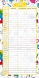 Calendars, Organisers & Planners: School Planner 2025 Square Wall Calendar 16Month Premium New Year Organiser Gift