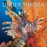 Calendars, Organisers & Planners: Under the Sea 2025 Square Wall Calendar 16 Months New Year Premium Planner Gift