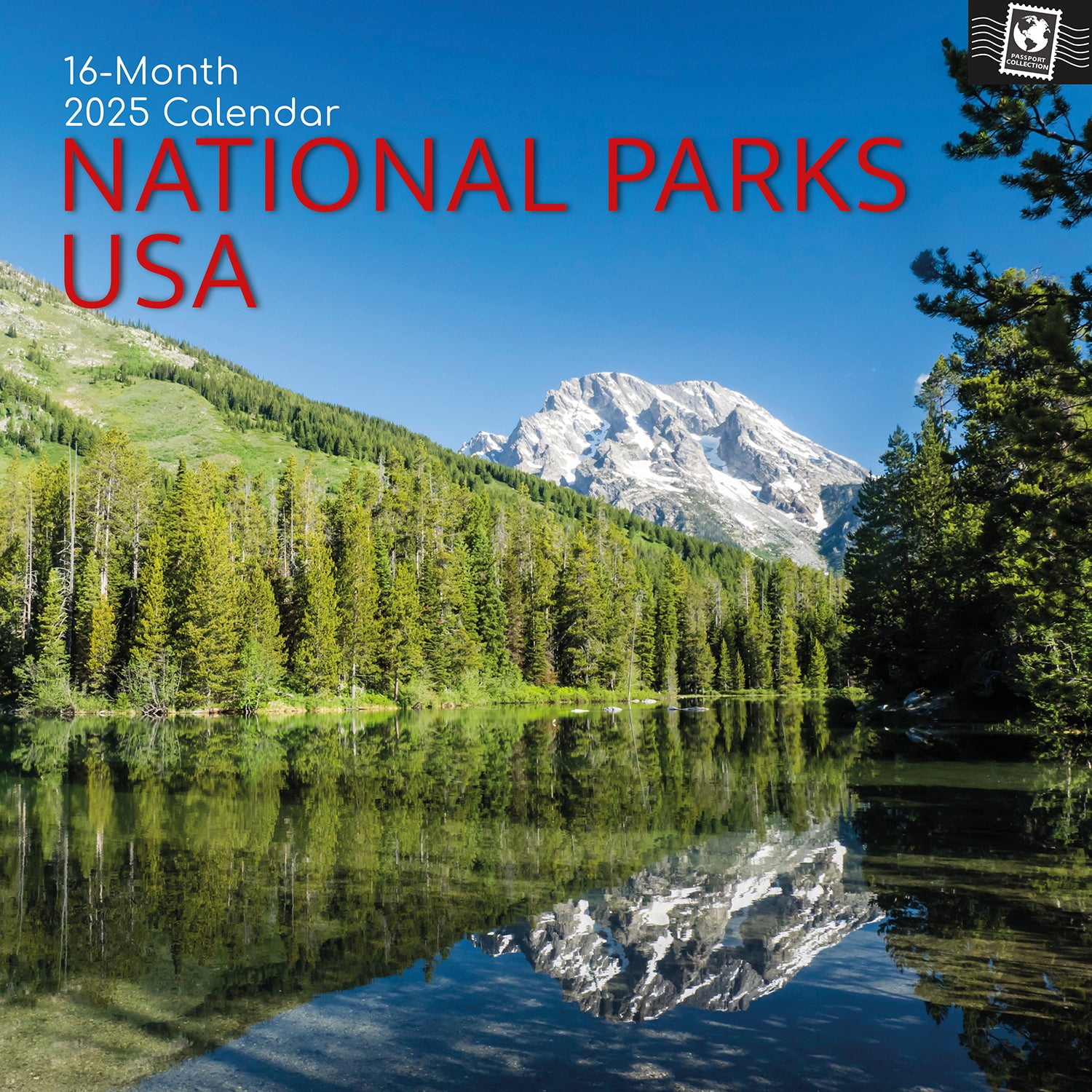Calendars, Organisers & Planners: National Parks USA - 2025 Square Wall Calendar 16 Months New Year Planner Gift