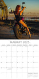 Calendars, Organisers & Planners: Biker Babes 2025 Square Wall Calendar 16 Months Christmas New Year Planner Gift