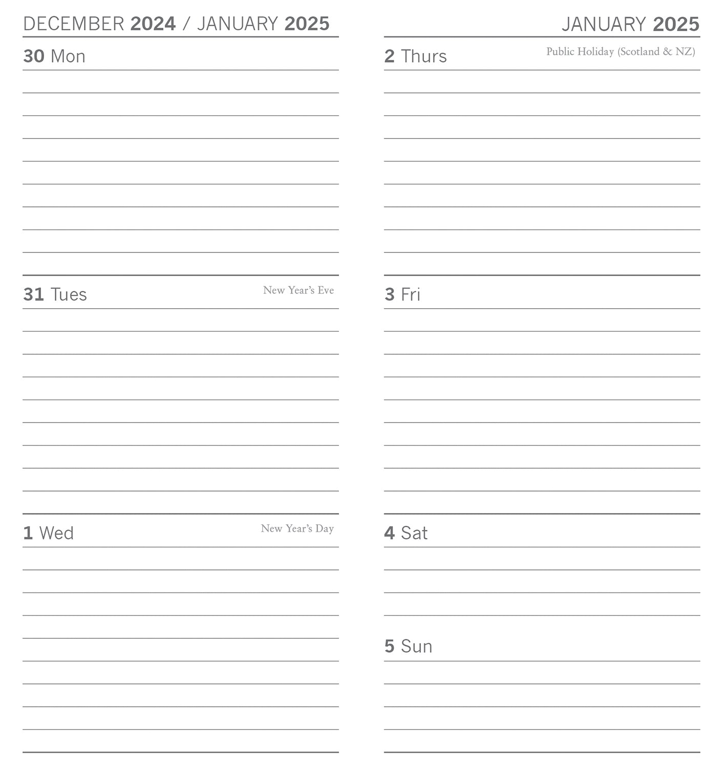 Calendars, Organisers & Planners: Birds - 2025 Flexi Pocket Diary Premium Planner Animal Christmas Xmas New Year