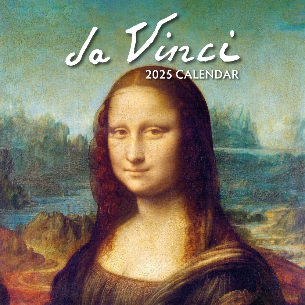Calendars, Organisers & Planners: Da Vinci - 2025 Square Wall Calendar Fine Art 16 Months Premium New Year Planner