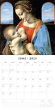 Calendars, Organisers & Planners: Da Vinci - 2025 Square Wall Calendar Fine Art 16 Months Premium New Year Planner