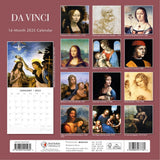 Calendars, Organisers & Planners: Da Vinci - 2025 Square Wall Calendar Fine Art 16 Months Premium New Year Planner