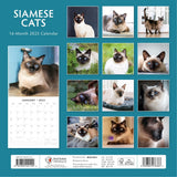 Calendars, Organisers & Planners: Siamese Cats - 2025 Square Wall Calendar Animals 16 Months Premium Planner Gift