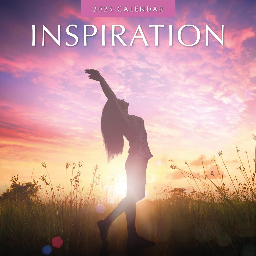 Calendars, Organisers & Planners: Inspiration 2025 Square Wall Calendar Mindfulness 16 Months Premium Planner Gift