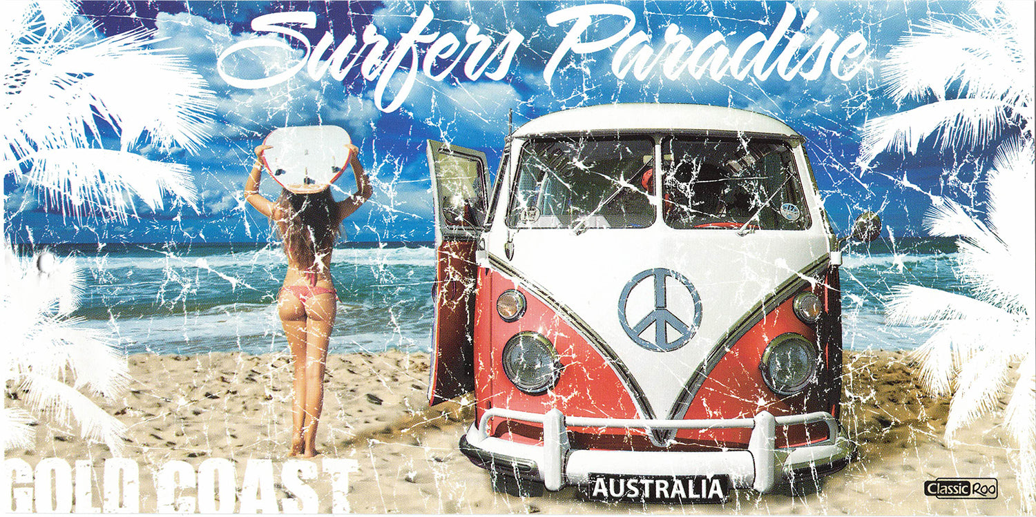 Beach Towels: 100% Cotton Australian Souvenir Aussie Kangaroos Flag Soft Beach Bath Towel Gift, Surfers Paradise