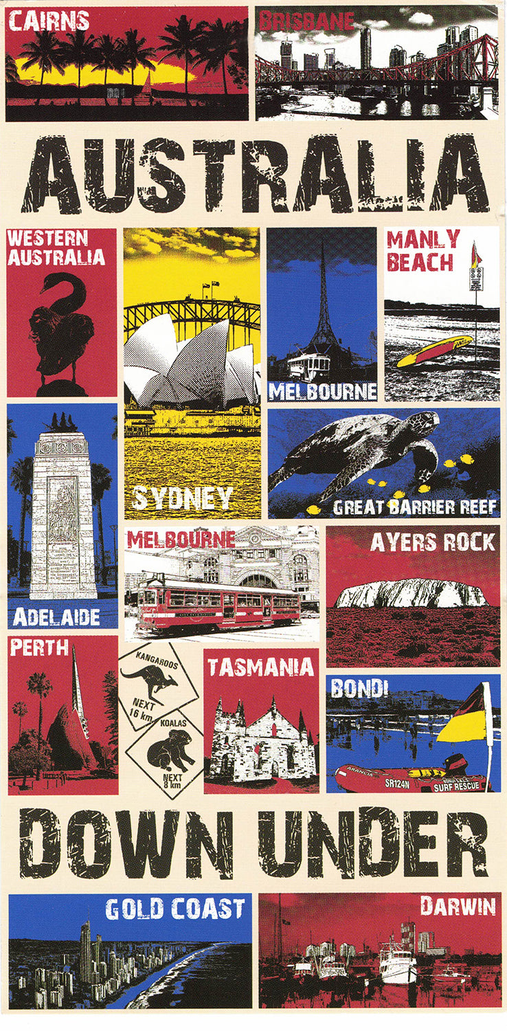 Beach Towels: 100% Cotton Australian Souvenir Aussie Kangaroos Flag Soft Beach Bath Towel Gift, Australia Down Under