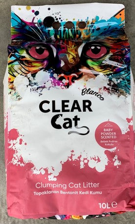 Cat Litter: ClearCat Blanco Cat Litter  Baby Powder 10L