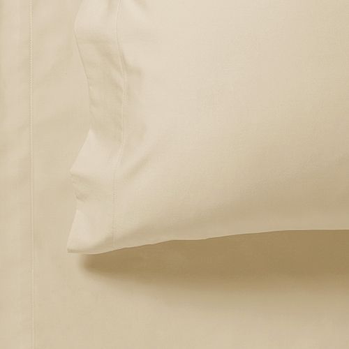 Bed Sheets: 1000TC Ultra Soft King Single Size Bed Yellow Cream Flat & Fitted Sheet Set