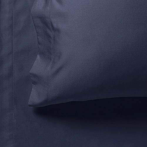 Bed Sheets: 1000TC Ultra Soft Queen Size Bed Midnight Blue Flat & Fitted Sheet Set