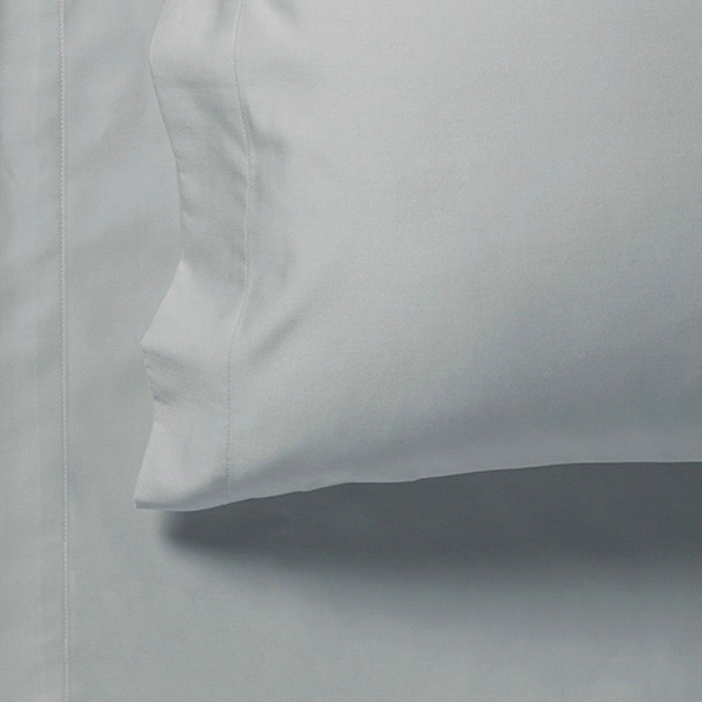 Bed Sheets: 1000TC Queen Size Bed Soft Flat & Fitted Sheet Set Silver