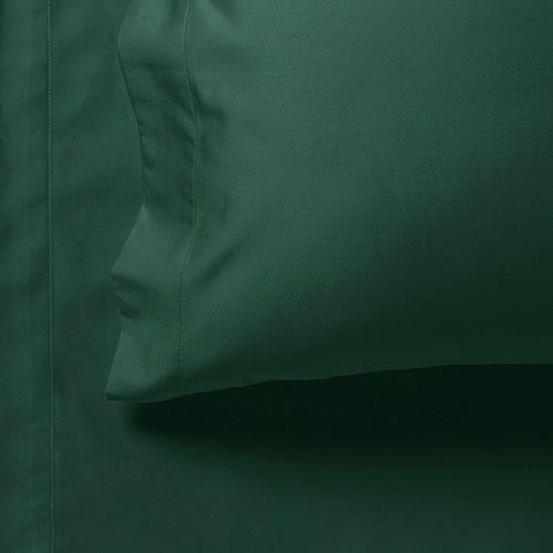 Bed Sheets: 1000TC Ultra Soft Queen Size Bed Dark Green Flat & Fitted Sheet Set