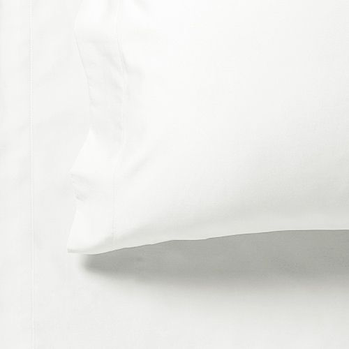 Bed Sheets: 1000TC Ultra Soft Super King Size Bed White Flat & Fitted Sheet Set