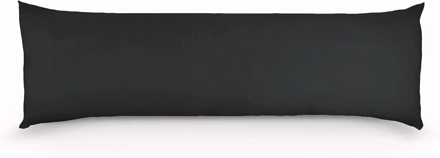 Pillows: 1000TC Premium Ultra Soft Body Pillowcase - Black