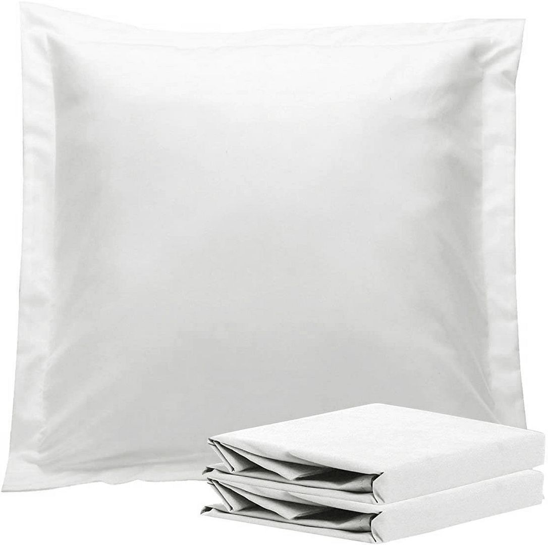 Pillowcases: 1000TC Premium Ultra Soft European Pillowcases 2-Pack White