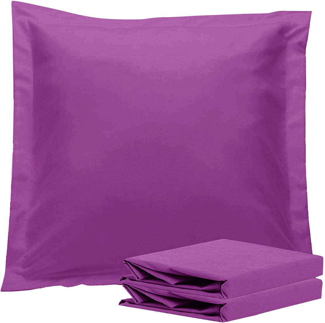 Pillowcases: 1000TC Premium Ultra Soft European Pillowcases 2-Pack Purple