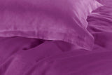 1000TC Tailored King Size Purple Duvet Quilt Cover Set