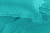 1000TC Tailored King Size Teal Duvet Quilt Cover Set